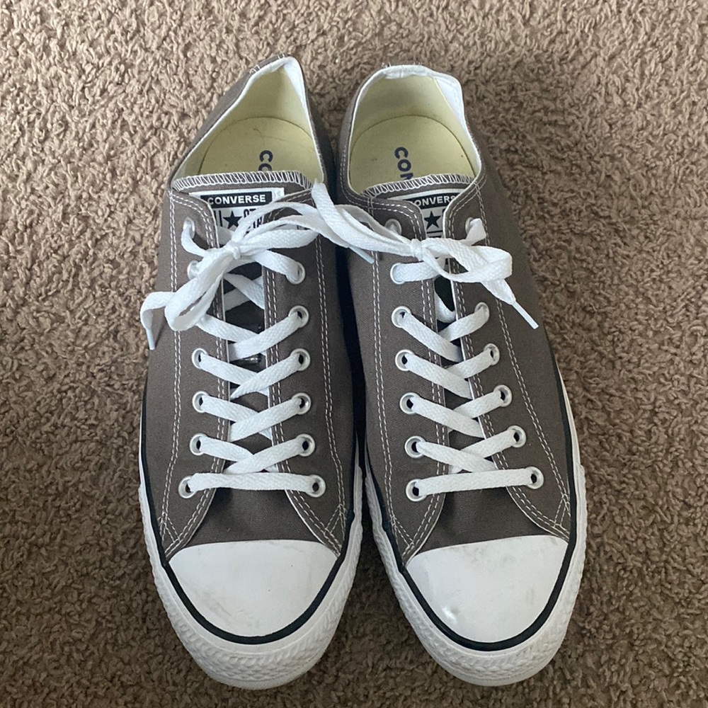 Mens grey converse low top